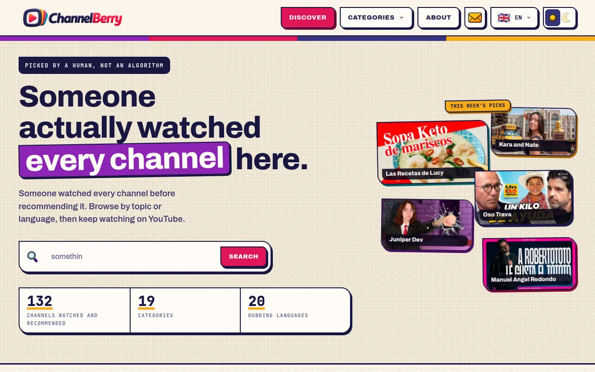 ChannelBerry screenshot