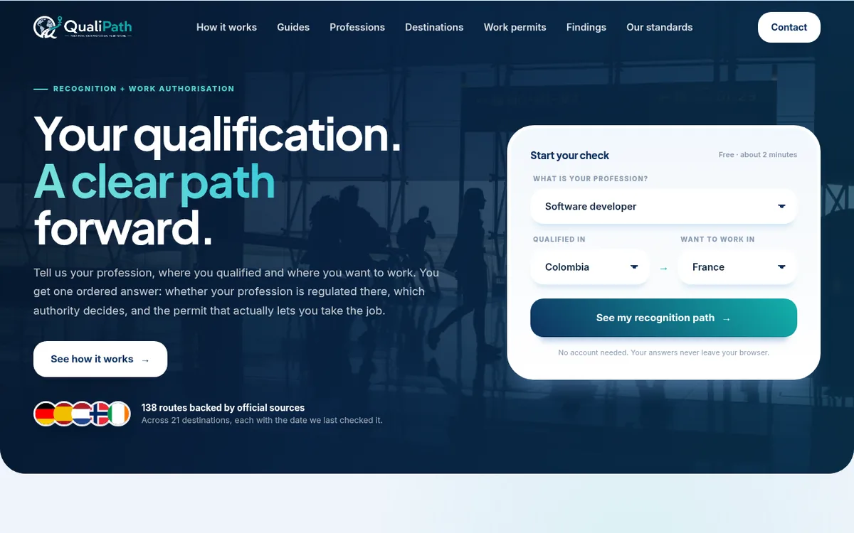 QualiPath home page